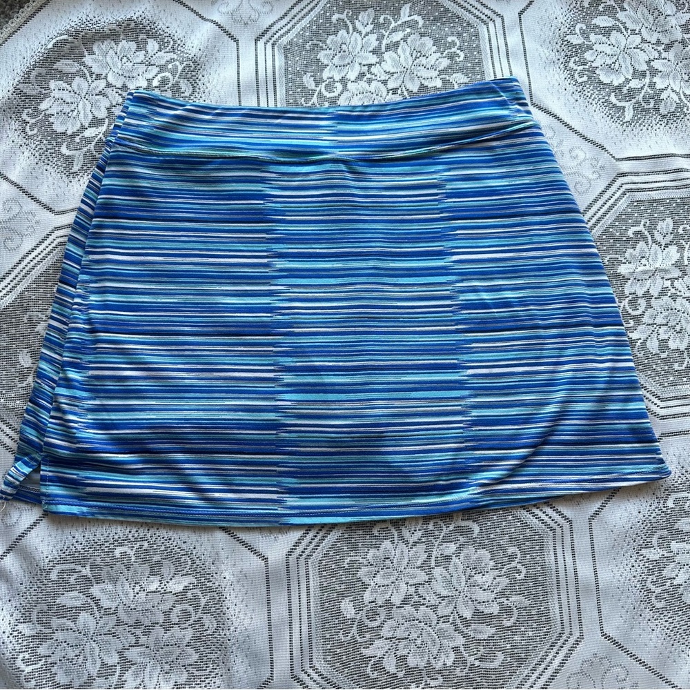 Blue Striped Women’s Skort